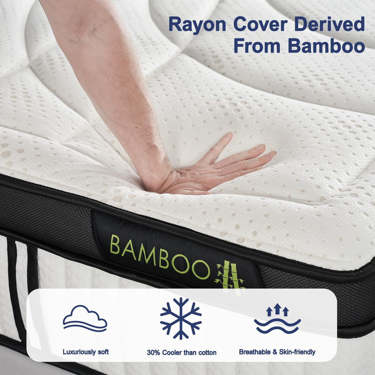 Suiforlun California King Mattress, 14 Inch Euro Top Cooling Gel Memory Foam Cal King Hybrid Mattress with 7 Premium Layers, Zone Support & Pressure Relief, Medium Firm, 72"*84” Suiforlun