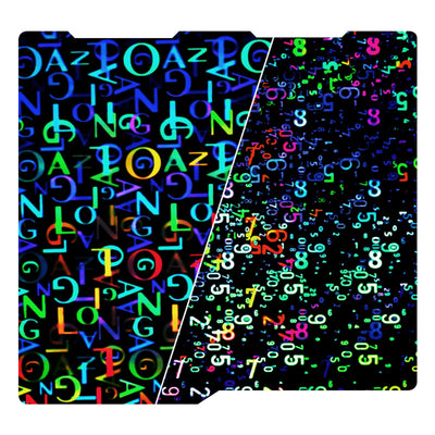 TMYPN 256x268mm Digit + Letter Build Plate for Anycubic Kobra 3 Combo 3D Printer, 3D Printer Spring Steel Plate for Anycubic Kobra 3