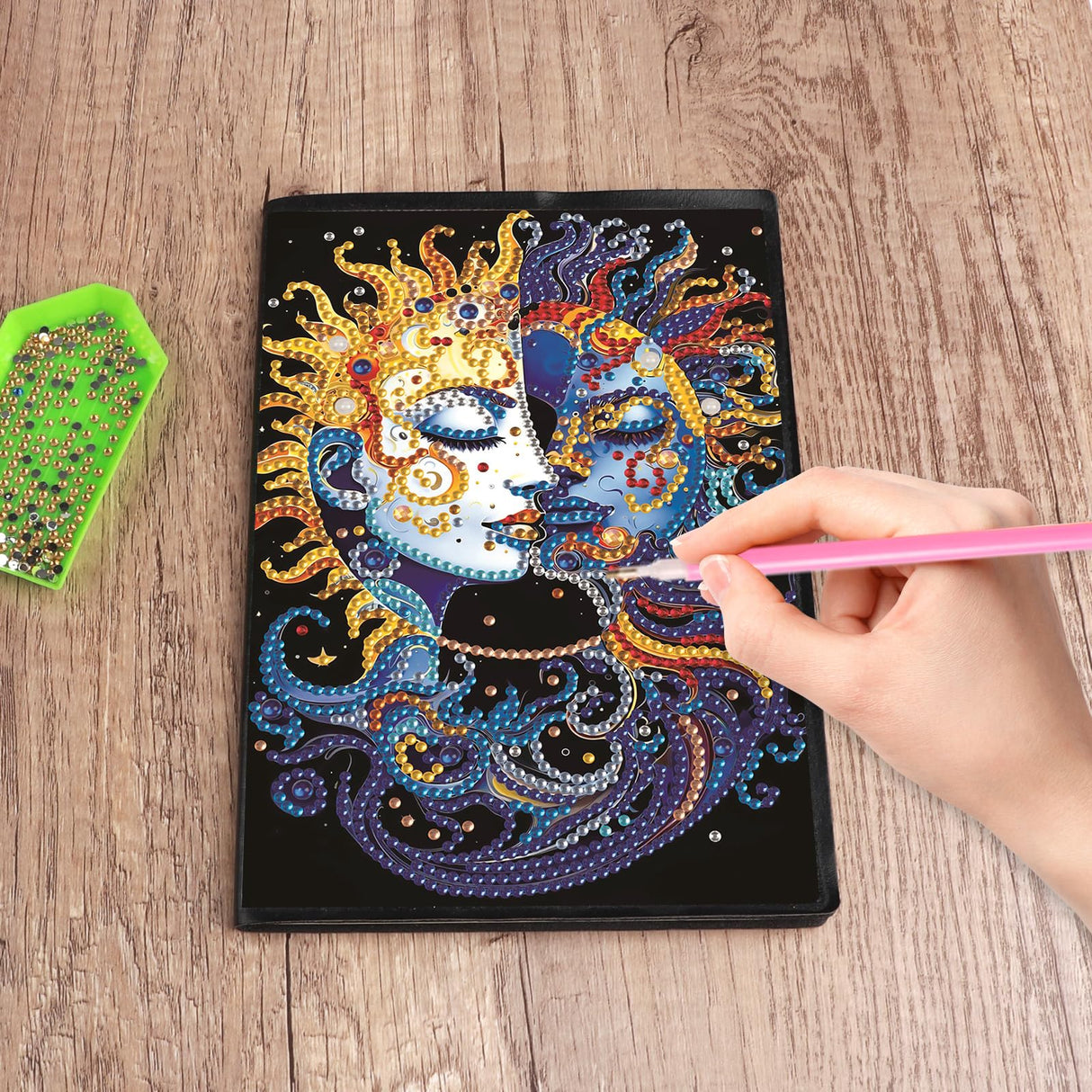 DIY Diamond Painting Notebook Kit, Enchanted World, Special Shaped Diamond Art Notebook Journal Sketchbook for Writing & Drawing Focart