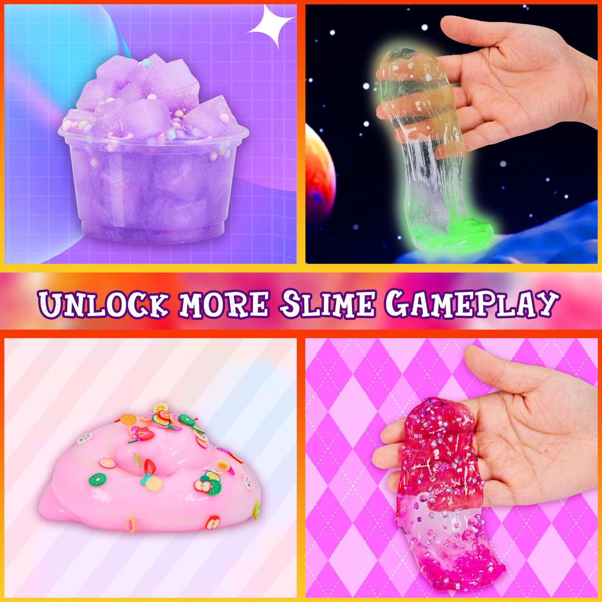 Unicorn Slime Making Kit for Girls - DIY Fluffy Slime Creation Kit with Super Birthday Party Favors Carolart