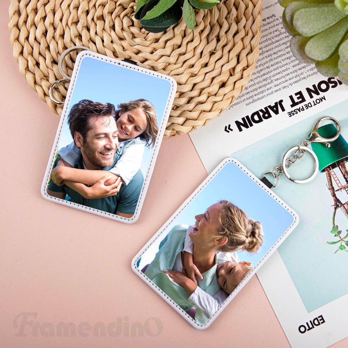 Framendino, 12 Pack Sublimation Work Card Holder Leather Blank Badge Holders Rectangle ID Card Holders DIY Crafts Framendino