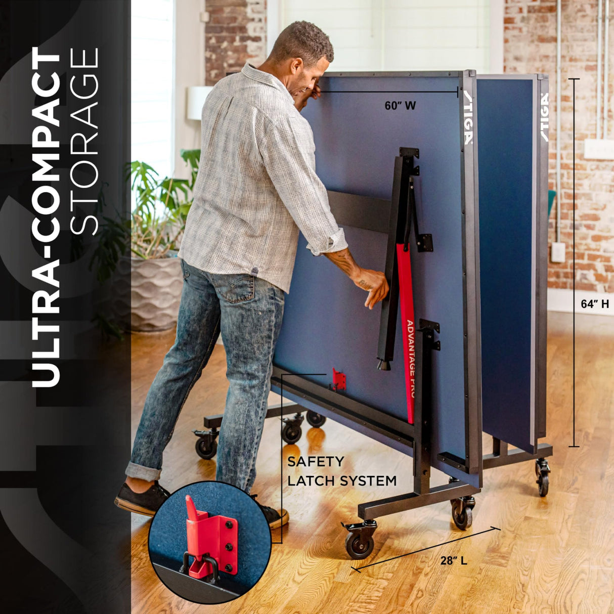 STIGA Advantage Series Ping Pong Tables - 13, 15, 19, and 25mm Tabletops - Quickplay 10 Minute Assembly - Playback Mode - Recreational to Tournament Level Stiga