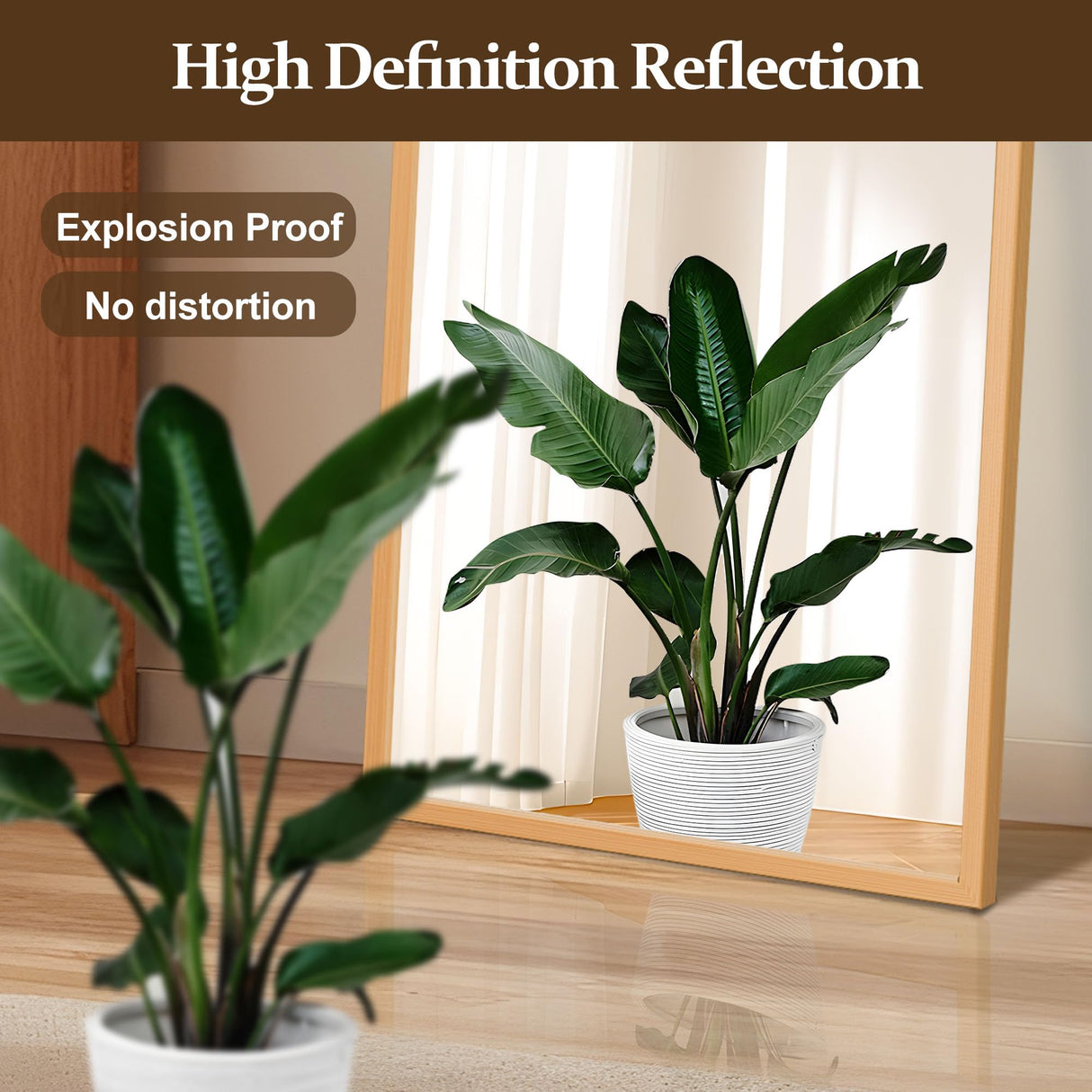 FURNIinspire Arched Full Length Mirror with Stand, 57"x20" Full Body Mirror Standing Hanging or Leaning Wall, Arch Wall Mirror with Aluminum Alloy Thin Frame for Bedroom Living Room Gold FURNIinspire