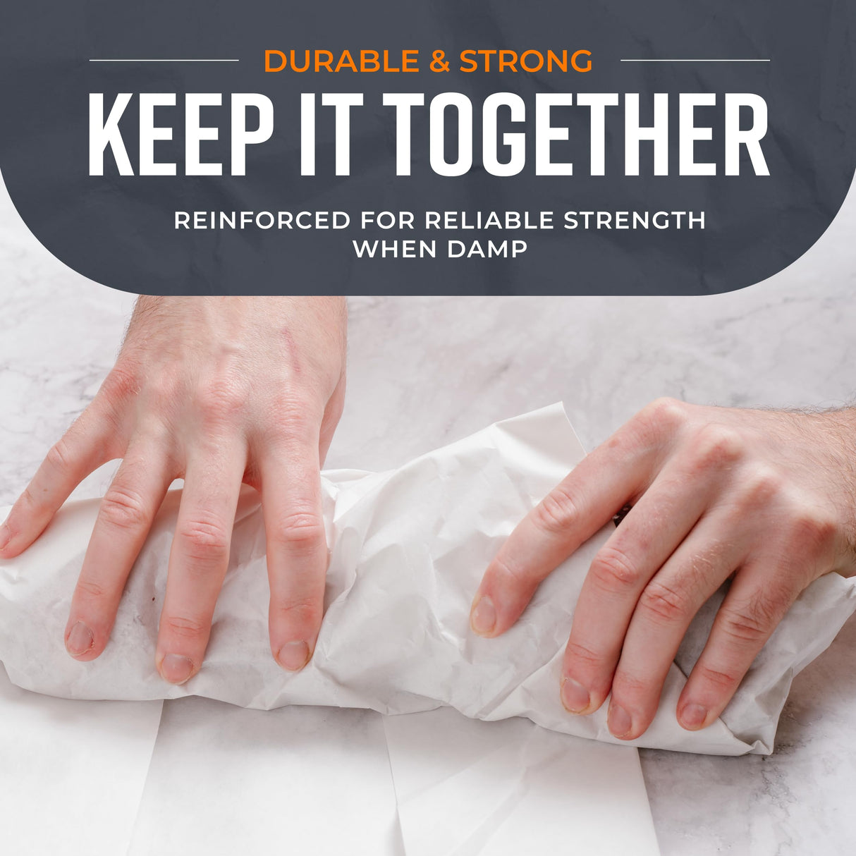 White Kraft Butcher Paper - 18'' x 150' - Versatile & Durable Butcher Paper Roll for Packaging, Grilling, Smoking Meat and BBQ - Unwaxed & Uncoated Butcher Paper for Sublimation - Made in USA Bryco Goods