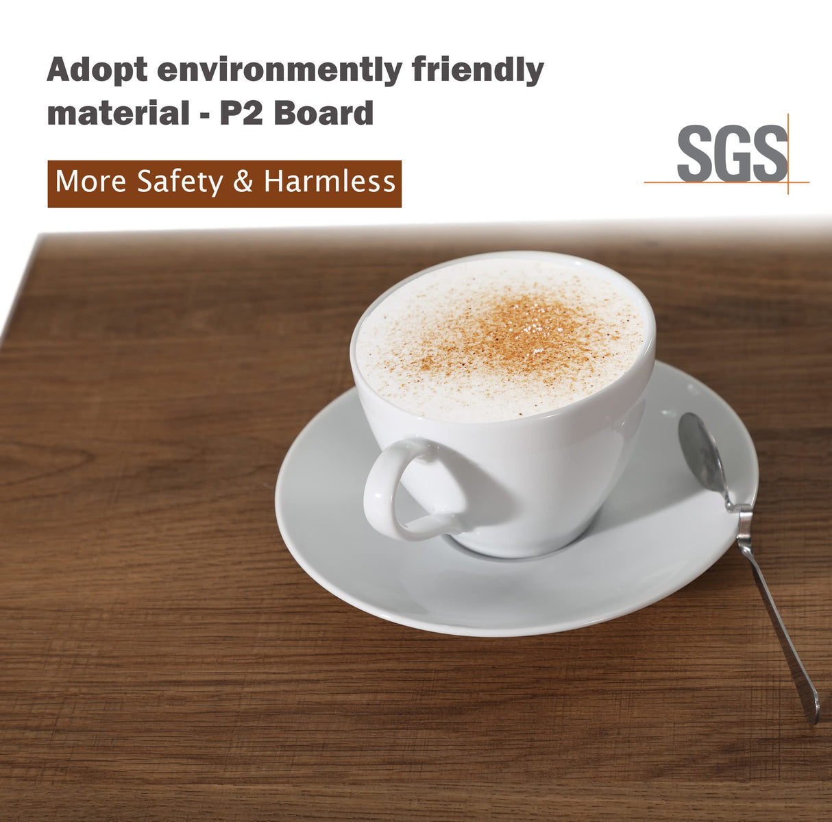 PHI VILLA Farmhouse Coffee Bar Cabinet - Sliding Barn Door Kitchen Sideboard Buffet Storage Cabinet PHI VILLA