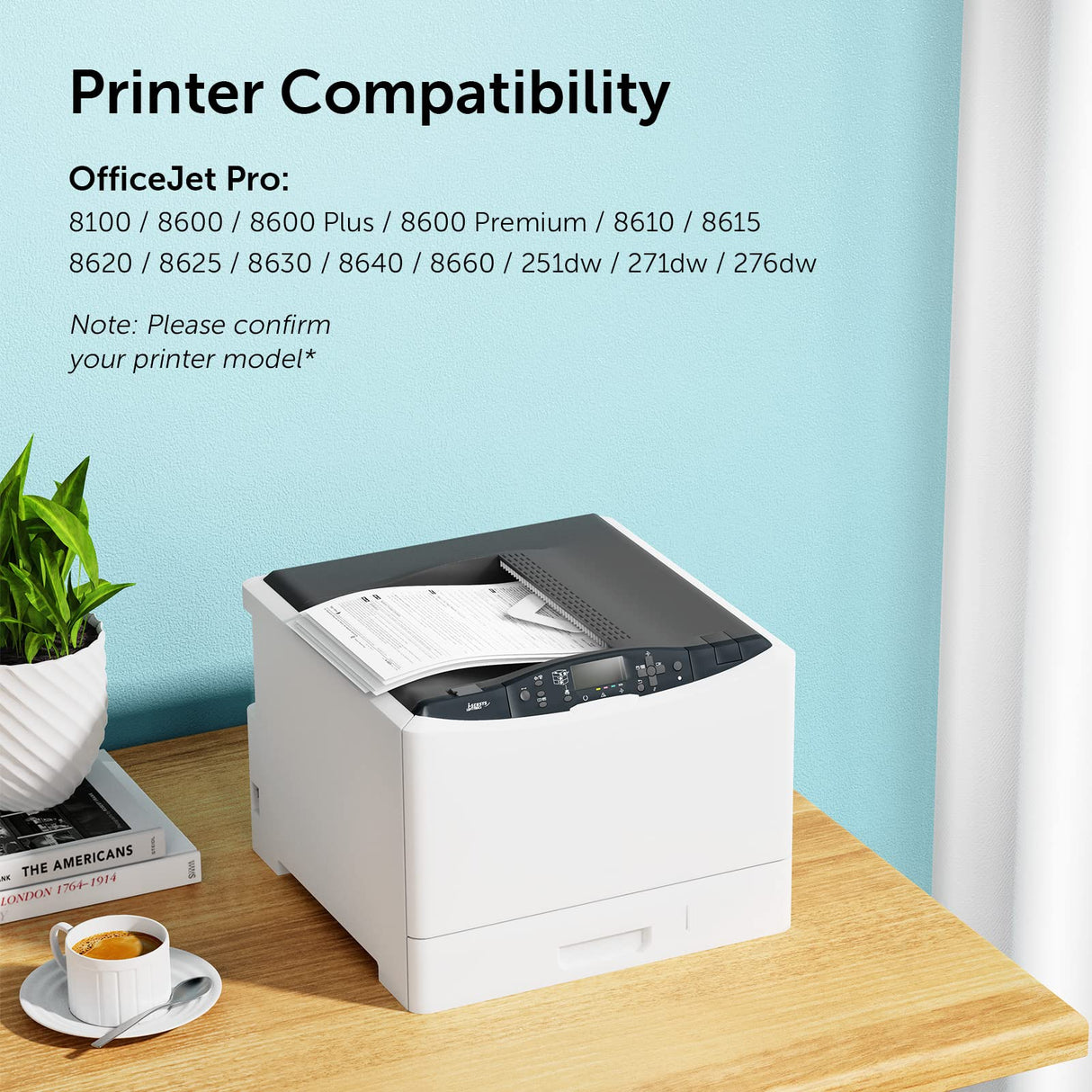 DAM aila 950XL 951XL Combo Compatible for HP 950 XL 951 XL Ink Cartridge Replacement for HP OfficeJet Pro 8600 8610 8620 8100 8630 8660 8640 8615 76DW 251DW (1 Black, 1 Cyan, 1 Magenta, 1 Yellow) DAM aila