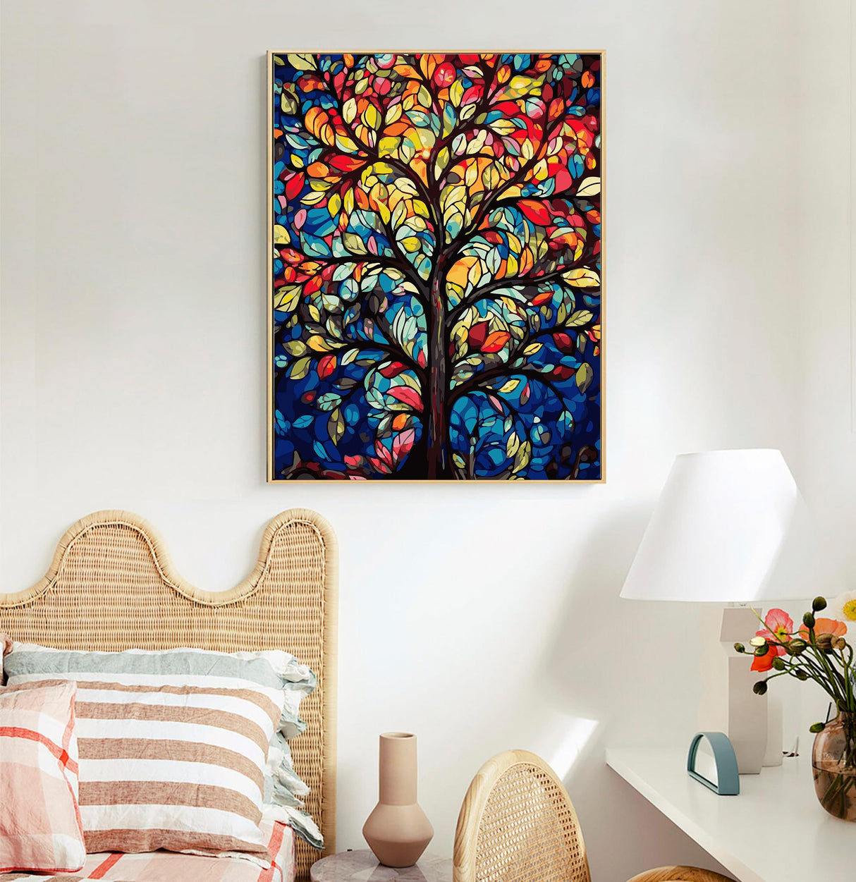 Paint by Numbers Kit for Adults- Tree of Life Adult Paint by Number Kits on Canvas for Beginners, Tree of Life DIY Acrylic Oil Number Painting Kits for Home Wall Decor Gift 16"x 20" (Without Frame) Offito