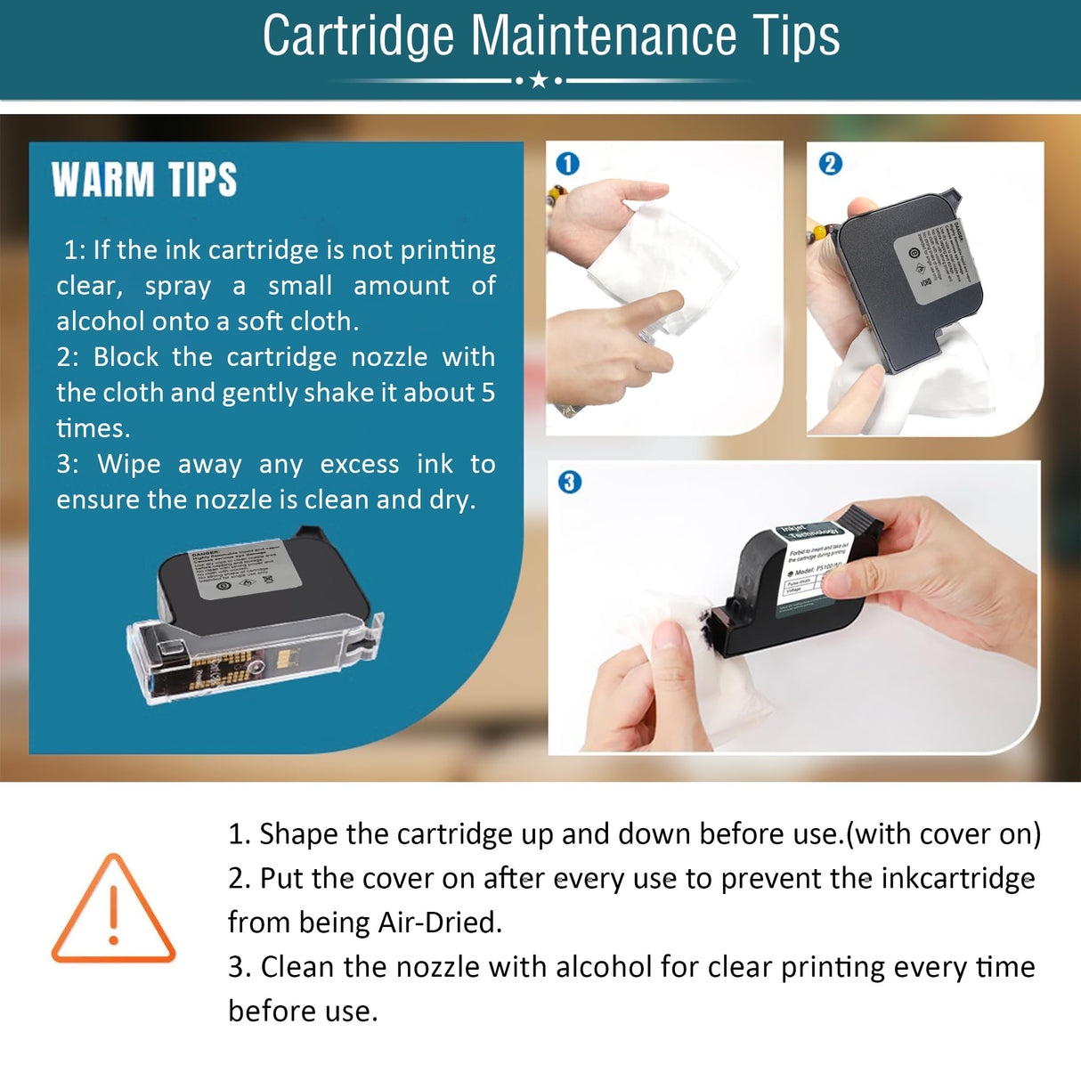 Phezer P15 Handheld Inkjet Printer for Flat Surface 0.5 Inch Nozzle for QRCode Barcode Production Date Time Logo Batch Number Print On Glass Bag Carton Box Wood Cloth Plastic Cable (25 Languages) Phezer