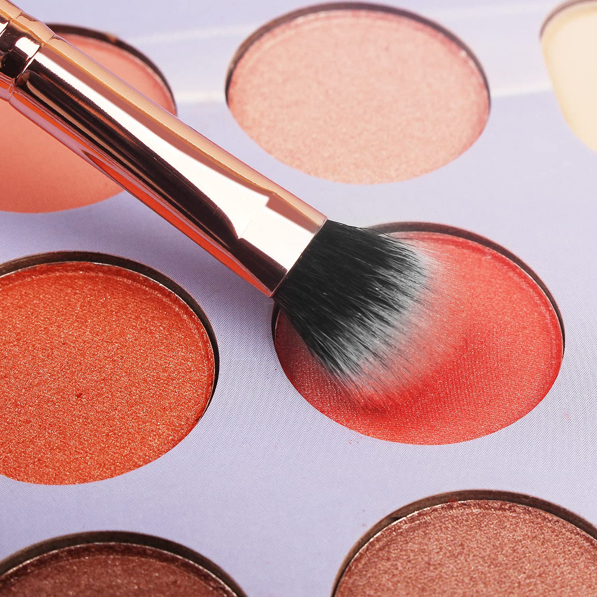 Real Perfection Makeup Brush Set 16 Pcs with 1 Eyebrow Razor Premium Synthetic Foundation Powder Concealers Eyeshadow Blush Makeup Brushes Make up Brushes Kit (Pink) Real Perfection