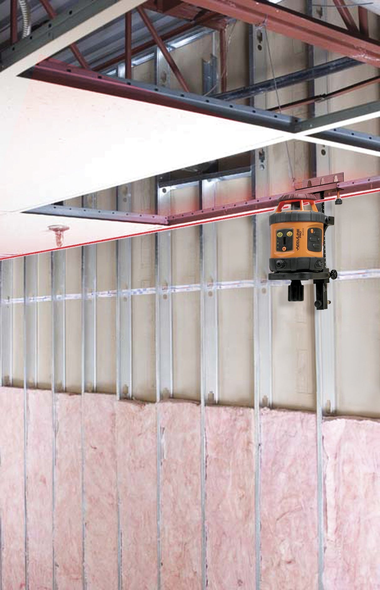 Johnson Level & Tool 40-6515 Self-Leveling Rotary Laser, Red, 1 Laser Level Johnson