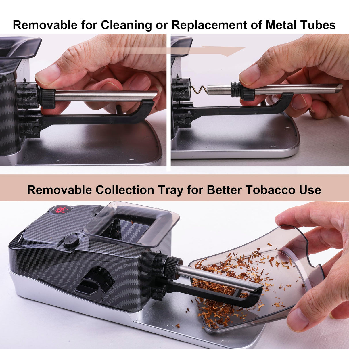Electric Cones Rolling Machine, Automatic Cigarette Rolling Machine, Pre Roll Machine for King Size, Automatic Pre Rolled Cones Filling Maker + Pre-roll Cone Holder Cigarette Case Cyt1tone