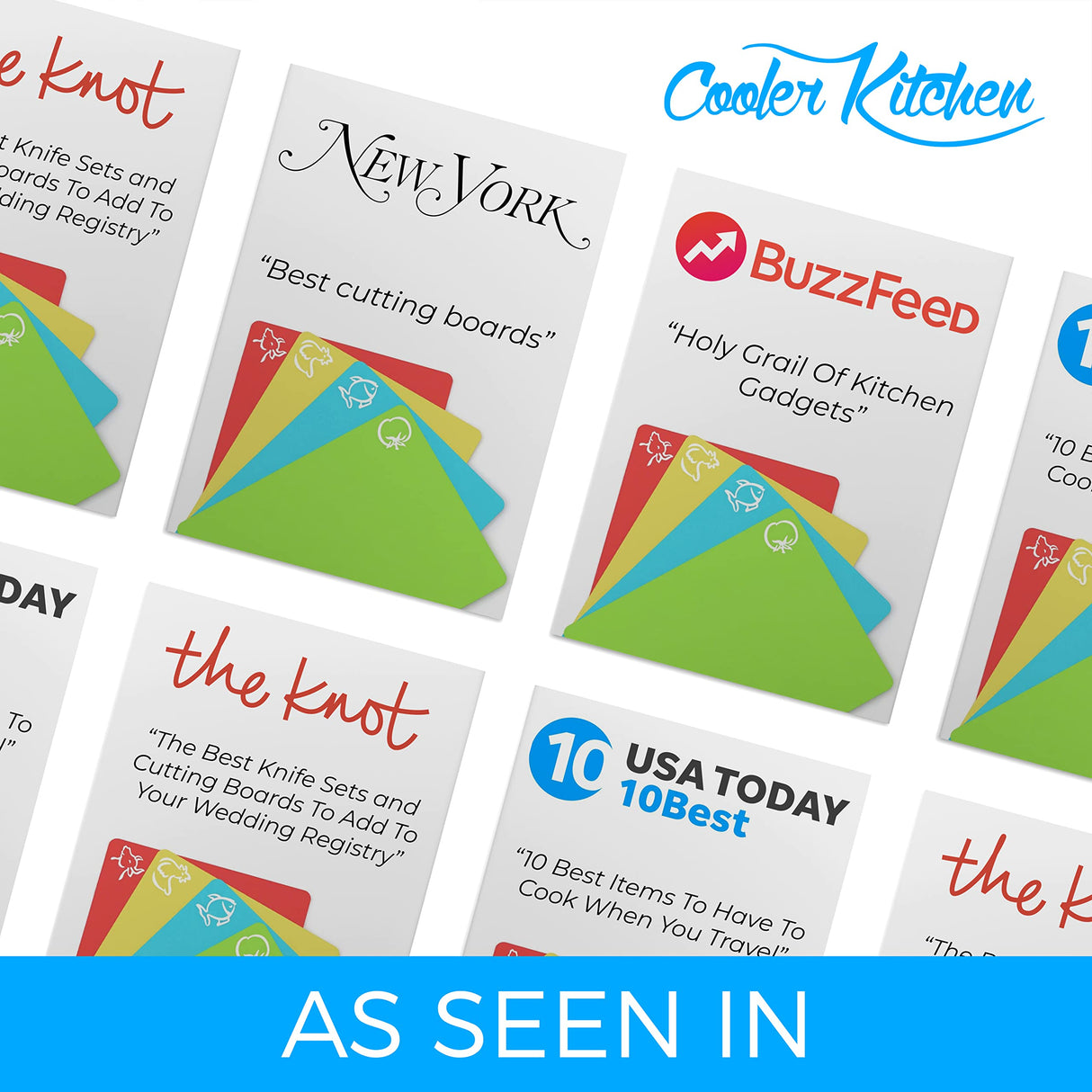 Bamboo Cutting Board Set - Easy-to-Clean Wood Cutting Board Set with 6 Color-Coded Flexible Plastic Cutting Boards with Food Icons - Wooden Cutting Boards For Kitchen - Wooden Chopping Board Set Cooler Kitchen