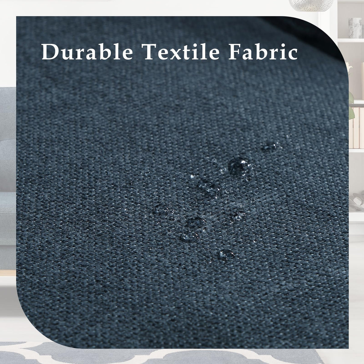 SoarTalent 56.7" Loveseat Sofa Small Couch Fabric Upholstered 2-Seat Sofa with USB Port for Small Place, Apartment, Living Room,Office(Dark Blue) SoarTalent