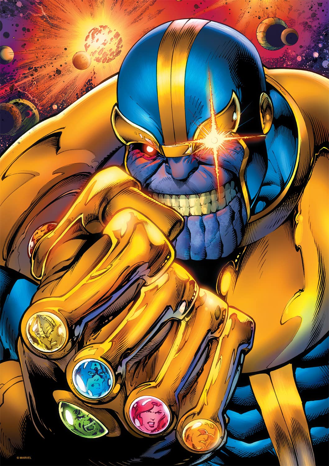 Buffalo Games - Marvel - Thanos - 500 Piece Jigsaw Puzzle for Adults -Challenging Puzzle Perfect for Game Nights - Finished Size is 21.25 x 15.00 Buffalo Games