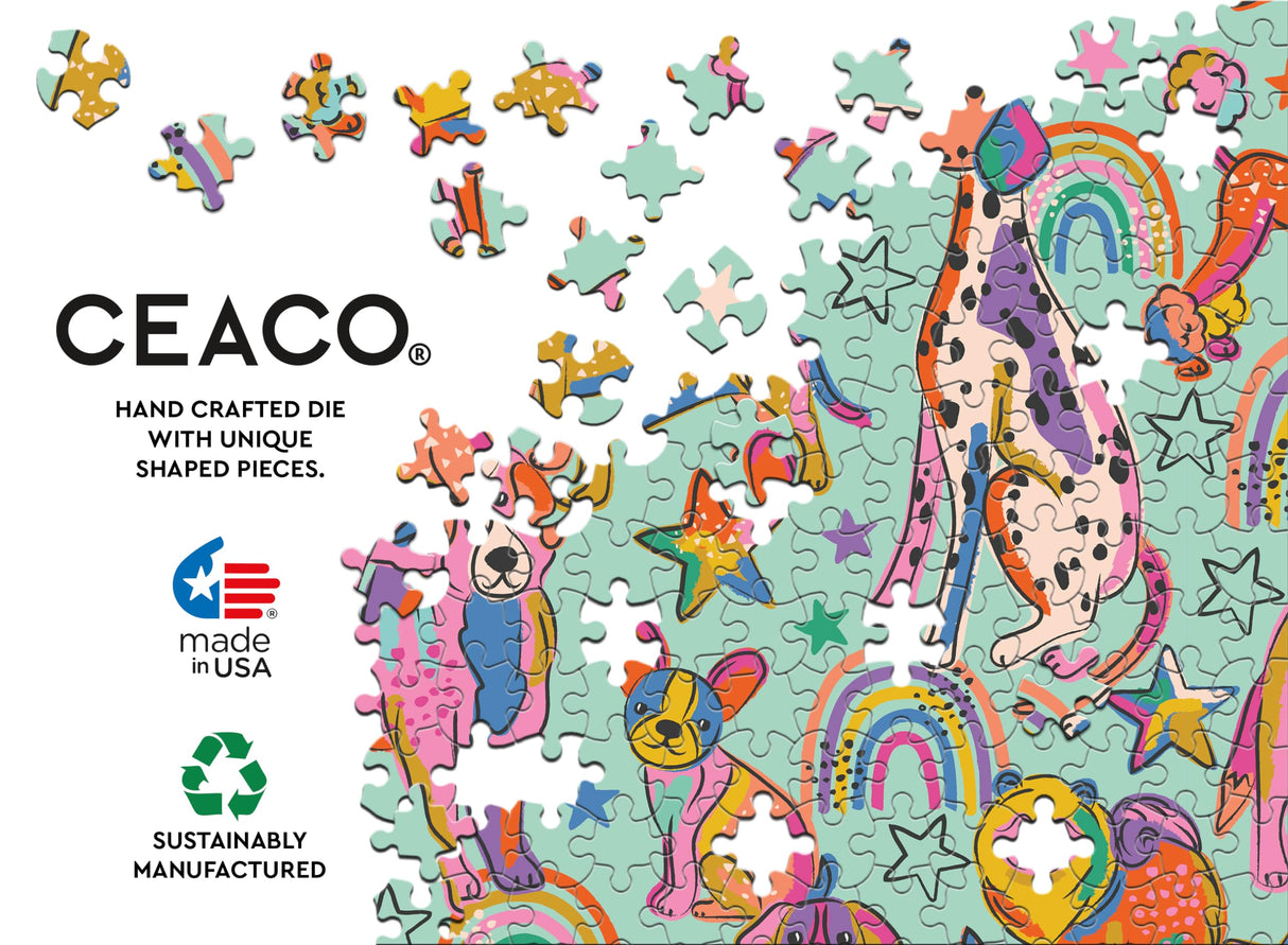 Ceaco - Rainbow Dogs - 100 Piece Jigsaw Puzzle Ceaco