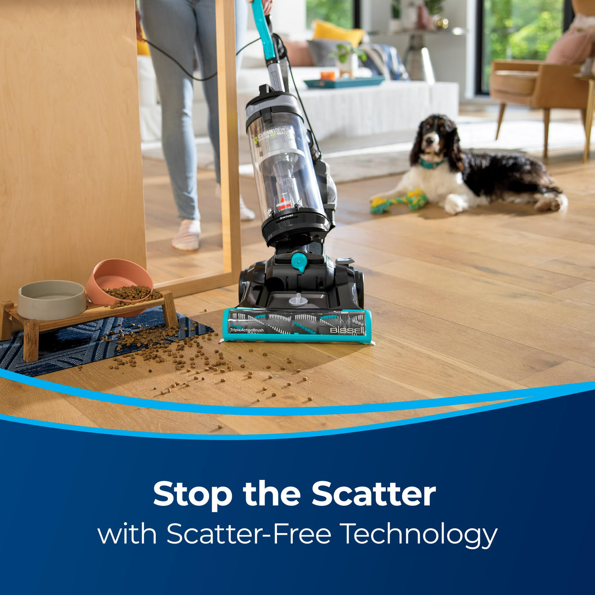 Bissell CleanView Swivel Pet Reach Full-Size Vacuum Cleaner, with Quick Release Wand, & Swivel Steering, 3198A, Color May Vary Bissell