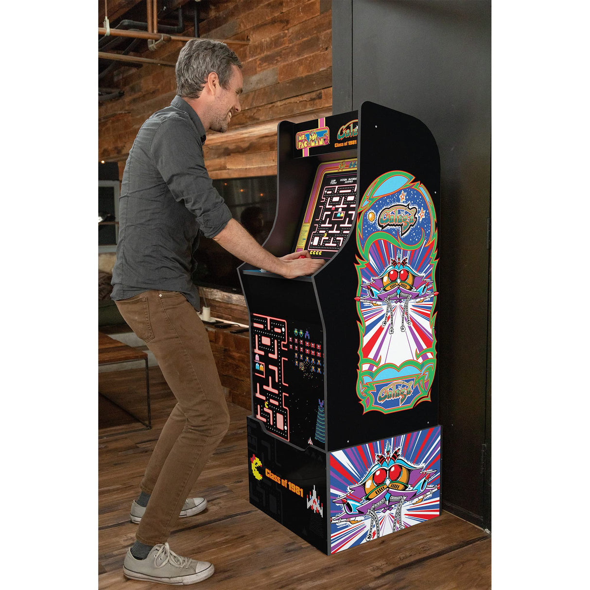 ARCADE1UP Ms. Pac-Man/Galaga Class of '81 Arcade Machine - Electronic Games; ARCADE1UP