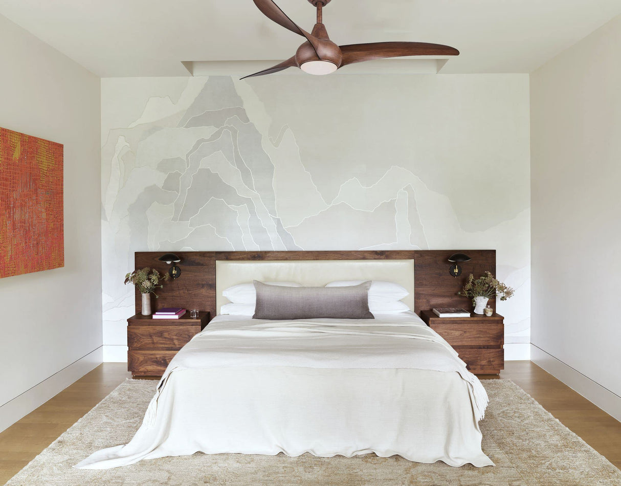 Minka-Aire F844-DK Light Wave 52" Ceiling Fan, Distressed Koa with Remote and Additional Wall Control MINKA-AIRE