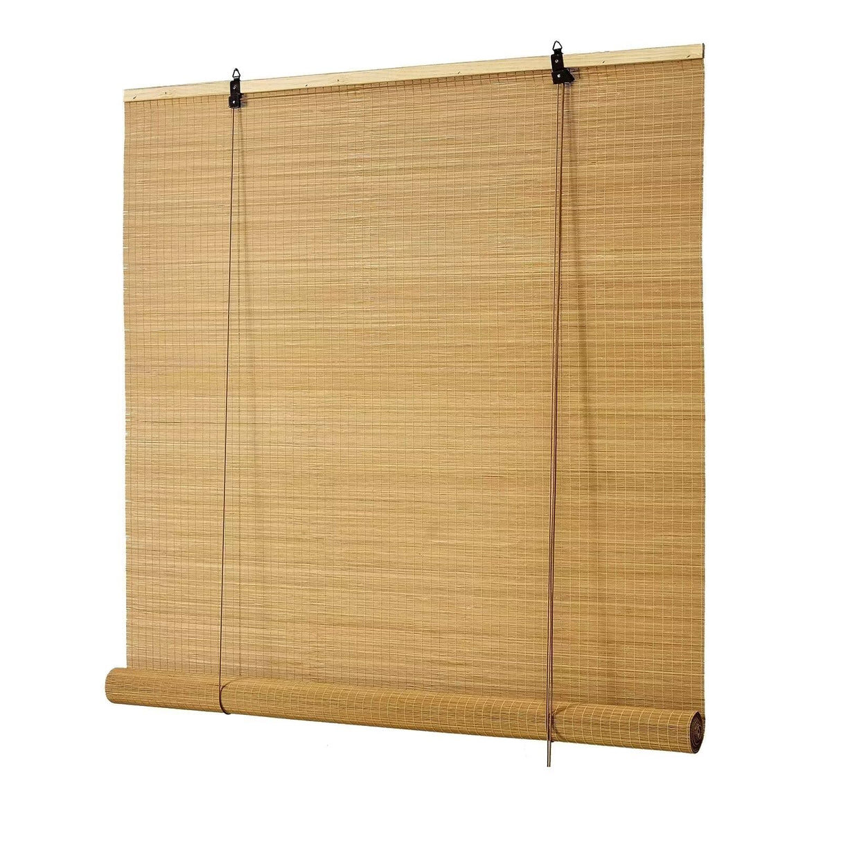 Bamboo Roller Blinds Shades,Outdoor Bamboo Roll Up,Vertical Lifting,Natural,Breathable,Waterproof Roller Shades for Privacy Protection,Sun Shade,Blackout,Ventilation,Easy Installation,36x72in(WxH BAYUE