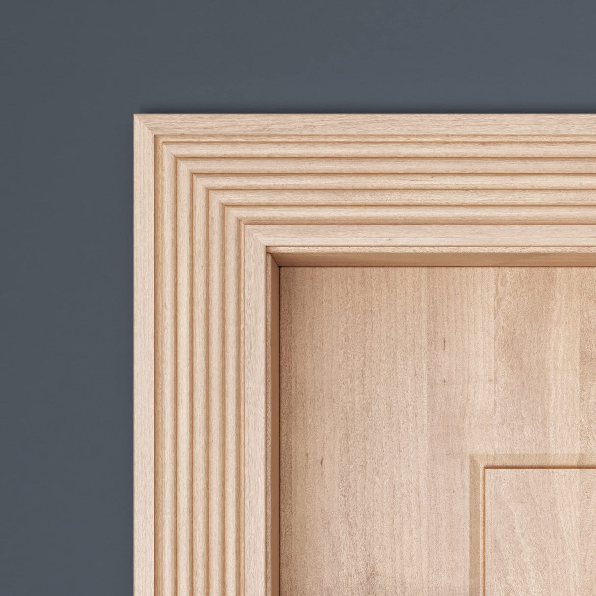 1753-4FTWHW Unfinished White Hardwood Casing Moulding ORNAMENTAL