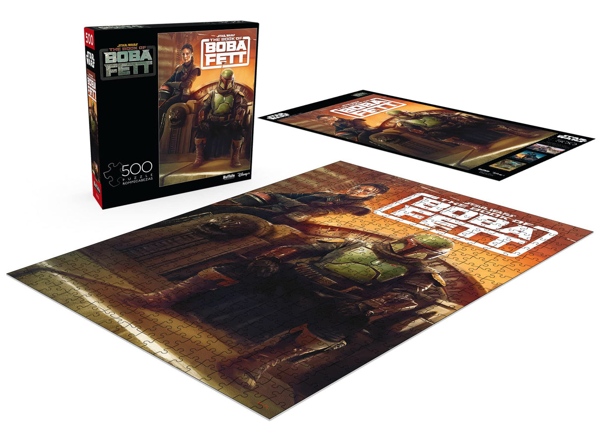 Buffalo Games - Star Wars - The Book of Boba Fett - 500 Piece Jigsaw Puzzle for Adults -Challenging Puzzle Perfect for Game Nights - Finished Size is 21.25 x 15.00 Buffalo Games