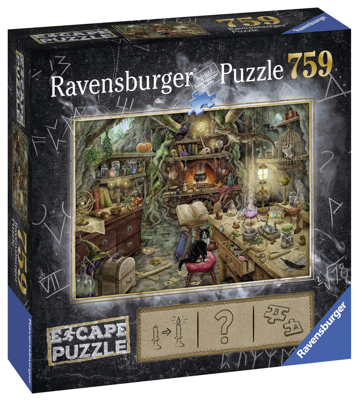 Ravensburger 759-Piece Escape Puzzle - The Witches' Kitchen | Engaging Jigsaw for Kids & Adults | Exciting Escape Room Experience | Ideal for Family Game Nights | FSC-Certified Materials Ravensburger