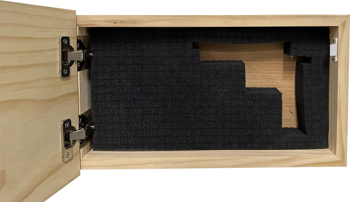 Bellewood Designs Dont Tread On Me American Flag Wall-Mounted Secure Gun Cabinets & Safes (Distressed) Bellewood Designs