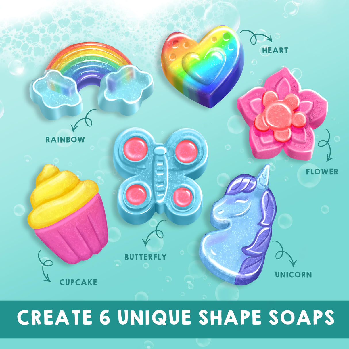 Klever Kits Bath Bomb, Soap Making Kit for Kids, 2-in-1 Spa Science Kits, DIY Make Your Own Bath Bombs & Soap, Spa Kit for Kids, Gifts Toys for Toddler Kid, Birthday Present Klever Kits