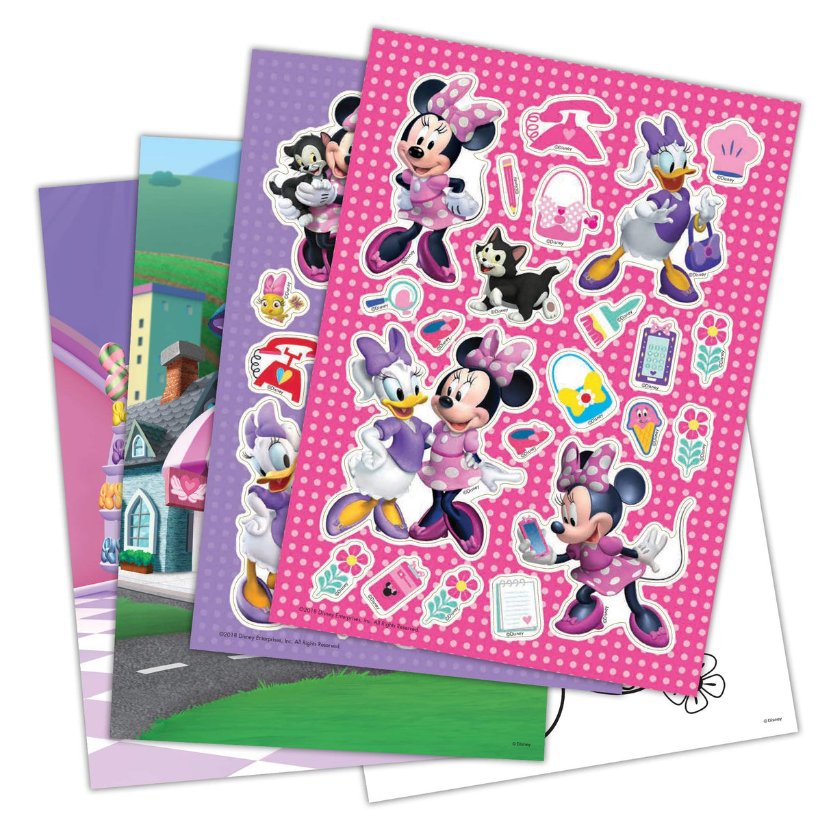 Minnie Mouse Disney Create-A-Scene Sticker Activity Book Bendon 45679 Disney