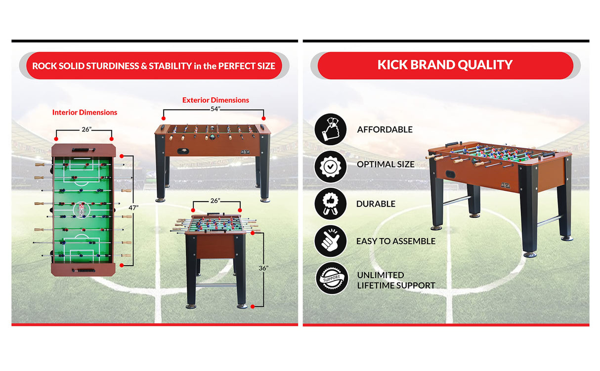 KICK Venture 55" Foosball Table KICK