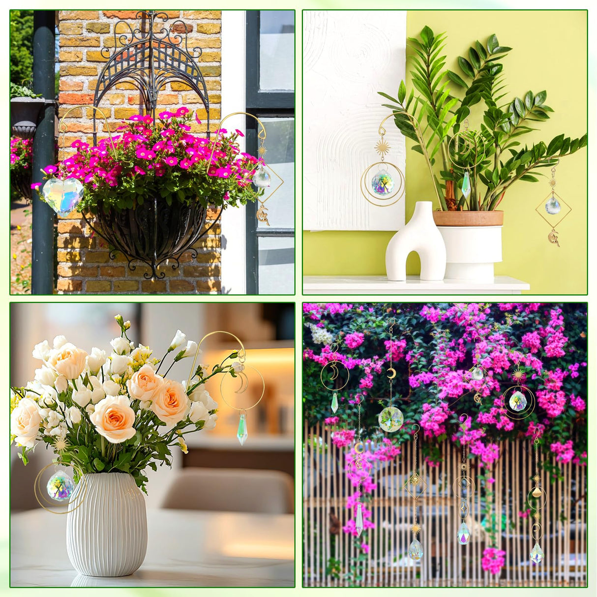 DIY Sun Catcher Kits for Adults, 260 pcs Crystal Suncatchers Making Suppliers for Garden Plant Windows Hanging Art and Crafts for Women Valentines Mother's Day Birthday Gifts Home Decor HYBEADS