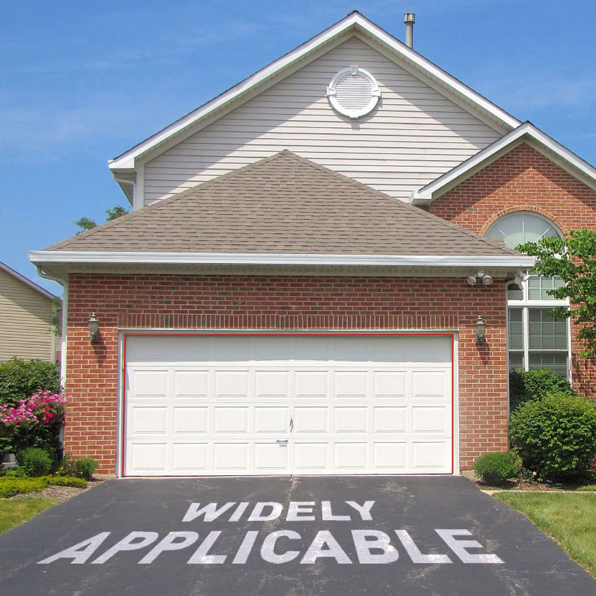 FOSLUOC Garage Door Seal Top and Side Seal Strip 34FT White Adhesive Backed Rubber Weather Stripping Replacement Weatherproofing Universal Sealing FOSLUOC