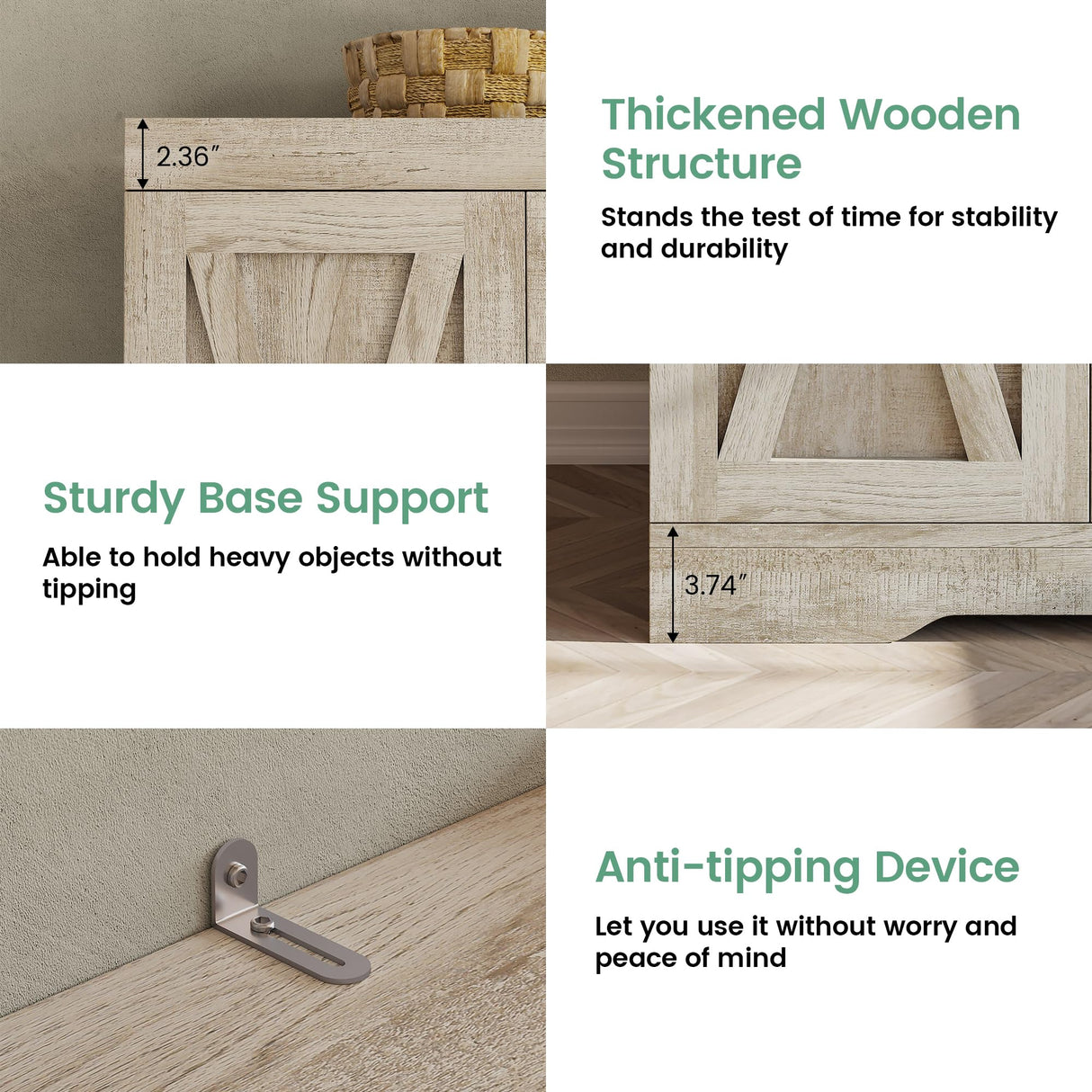 ANCTOR Kitchen Pantry Cabinet with LED Lights, 6 Barn Doors, 71.3" H ×39.4" W, Large Wooden Storage Cabinet with 12 Shelves, Freestanding Cupboard with Door Storage Rack for Dining Room, Rustic Maple ANCTOR