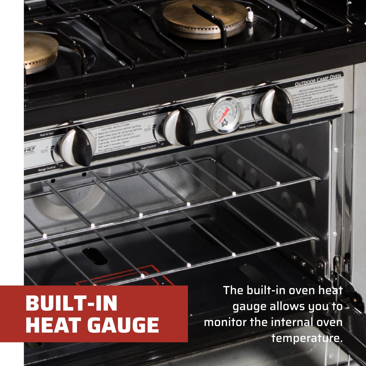 Camp Chef Outdoor Oven - Outdoor Oven for Camping Gear & Outdoor Cooking - Internal Dimensions 11" L x 16" W x 9" H Camp Chef