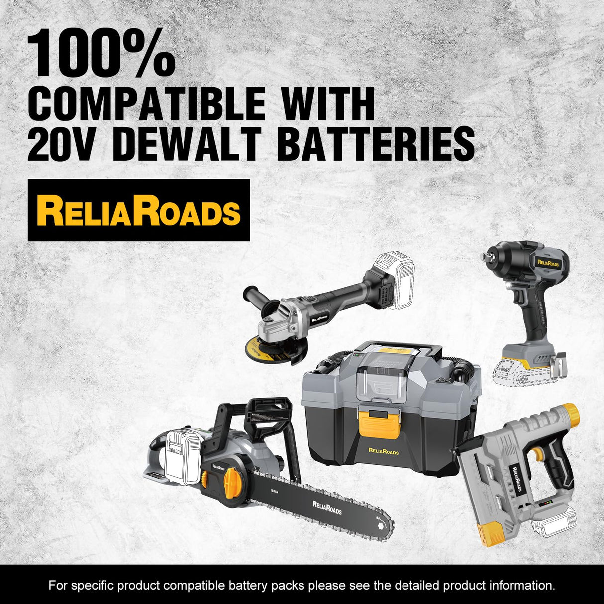 ReliaRoads 900 Ft-lbs Cordless Impact Wrench, 1/2 Inch Impact Gun Compatible DeWALT 20V MAX Battery, Brushless Constant High Torque Impact Driver with 3 Speed, Tool Only (No Battery Included) ReliaRoads