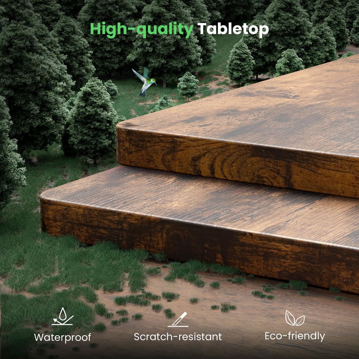 SIAGO Electric Standing Desk Adjustable - 48 x 24 Inch Sit Stand up Desk with Cable Management - 3 Memory Preset Adjustable Height Desk Computer Home Office Desk SIAGO