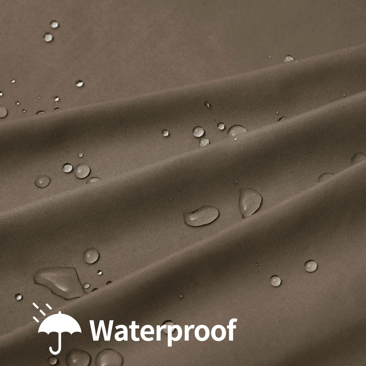 OutdoorLines Waterproof Indoor Outdoor Curtains for Patio-Privacy Sun Blocking Grommet Curtain Panel Weatherproof, UV Resistant Curtains for Gazebo, Porch, Pergola Khaki 100W x 84L Inch 1 Panel OutdoorLines