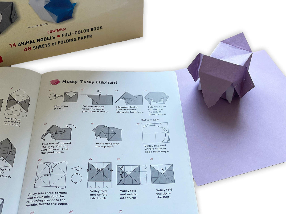 Origami Animal Boxes Kit: Cute Paper Models with Secret Compartments! (14 Animal Origami Models + 48 Folding Sheets) Tuttle Publishing