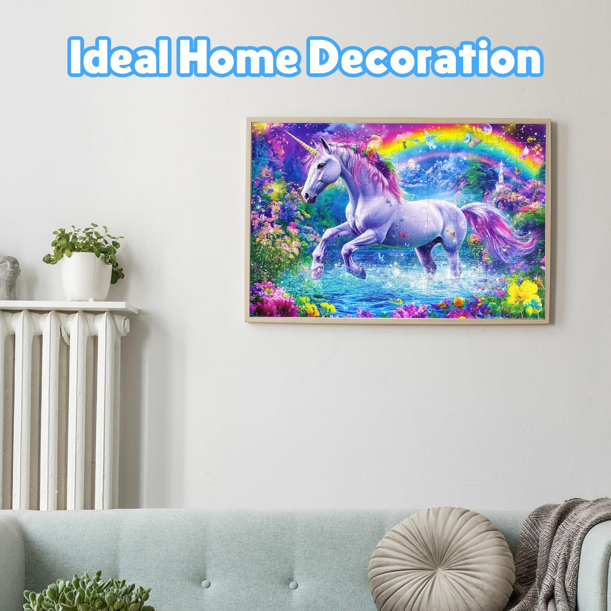 100 Piece Puzzles for Kids Ages 4-6 6-8 Unicorn Rainbow Jigsaw Puzzles Kids Puzzles Ages 5-8 100 Piece Puzzle for Adults Kids Learning Educational Toys Gifts for Girls Boys Sopu