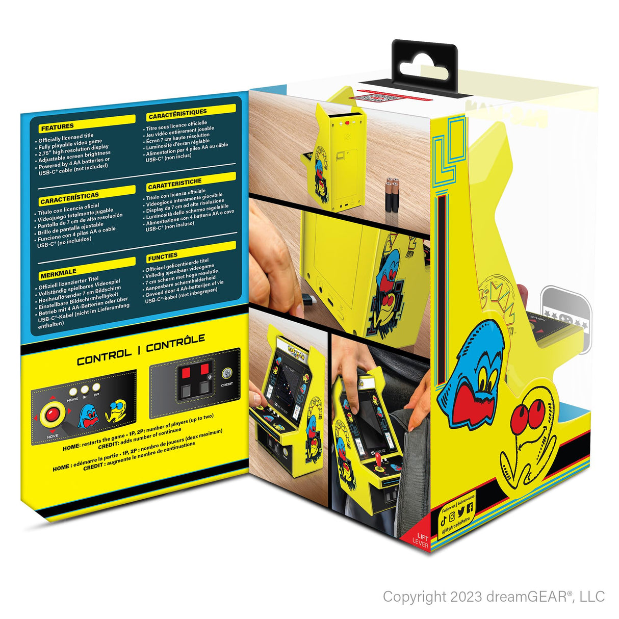 My Arcade Pac-Man Micro Player Pro: 6.75" Mini Arcade Machine, Fully playable Video Game Collectible My Arcade