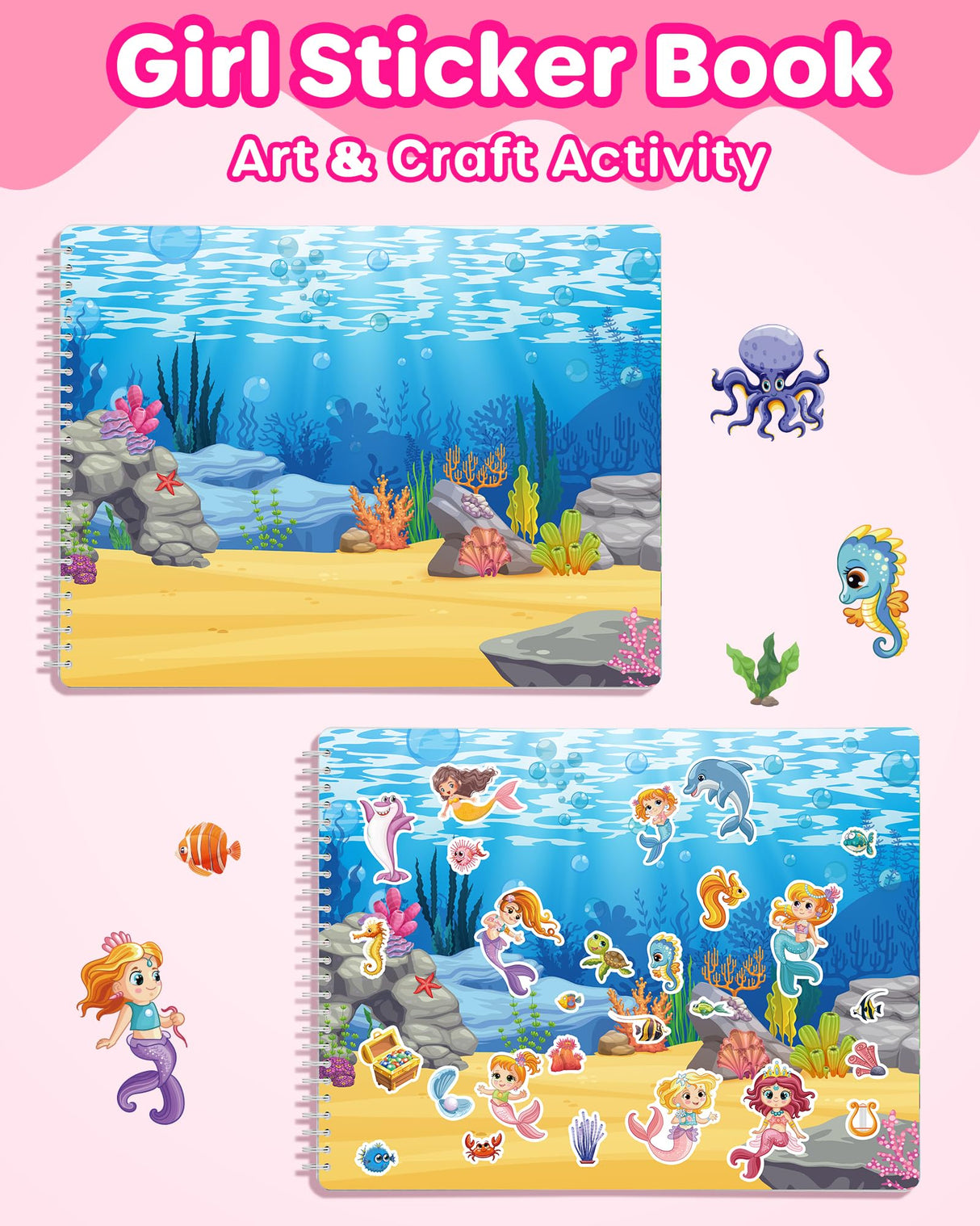 D-FantiX My Storybook Art Kit & Girl's Sticker Book for Kids D-FantiX