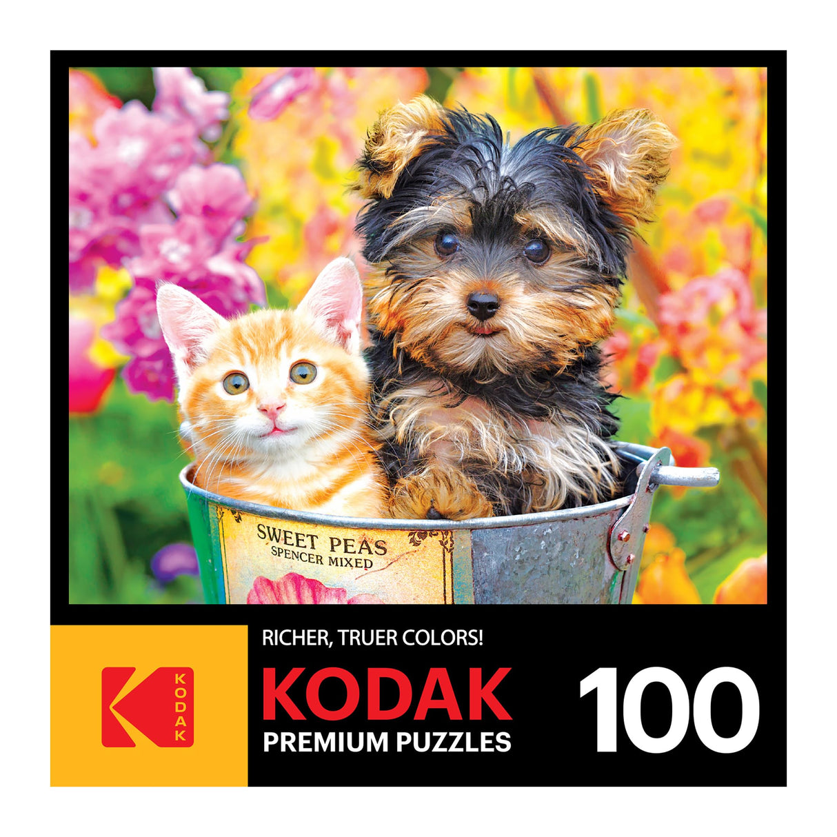 RoseArt - Kodak Premium - Bucket Buddies - 100 Piece Jigsaw Puzzle for Adults RoseArt