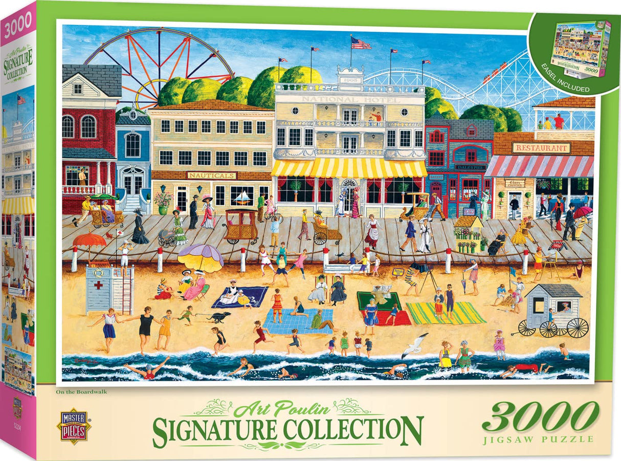 MasterPieces 3000 Piece Jigsaw Puzzle for Adults, Family, Or Youth - On The Boardwalk - Manufacturer Defect - 32"x45" Masterpieces