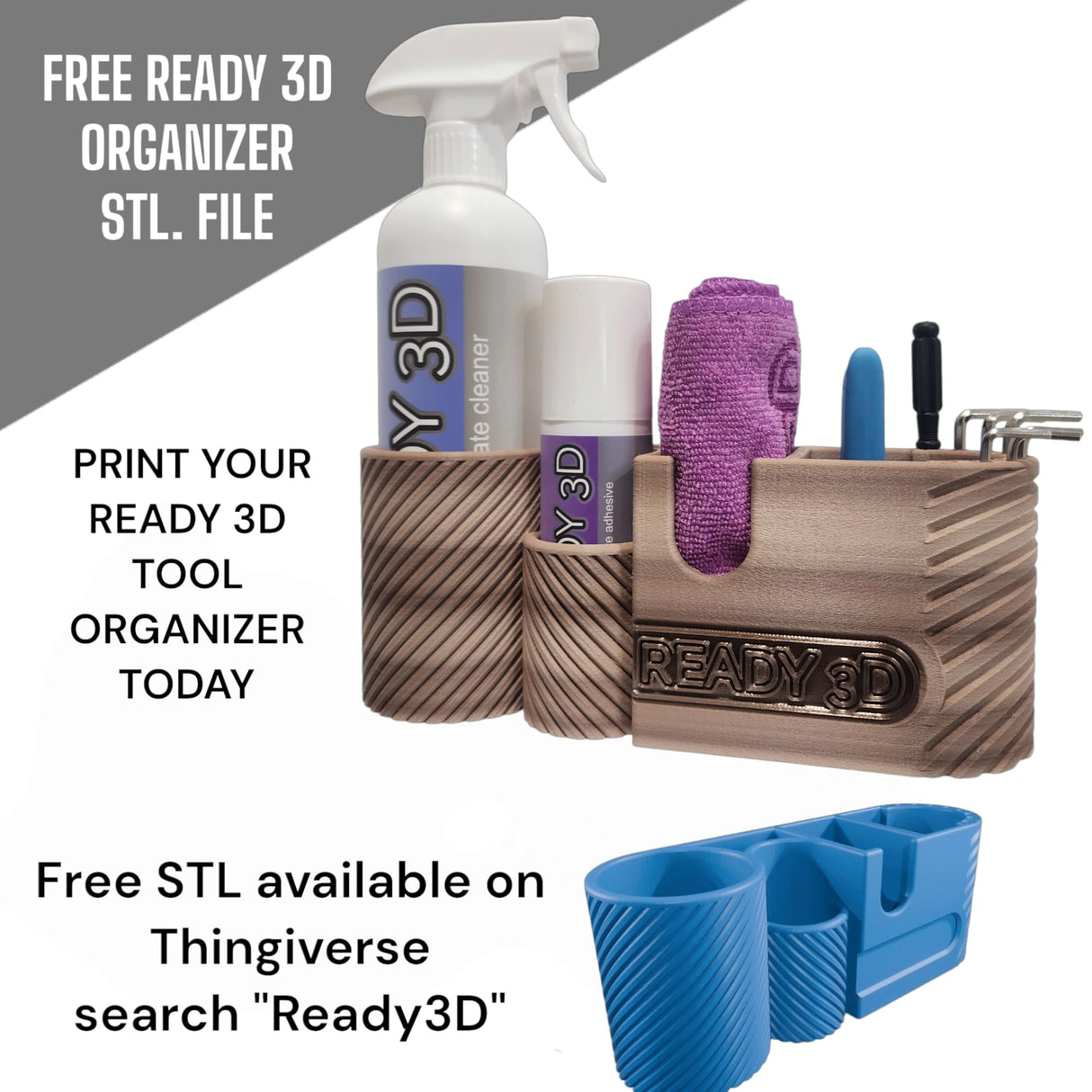 Ready 3D Printer Build Plate Adhesive and Build Plate Cleaner - Excellent Hold, Easy Release, Non-Toxic and Odorless ACMAXPRO