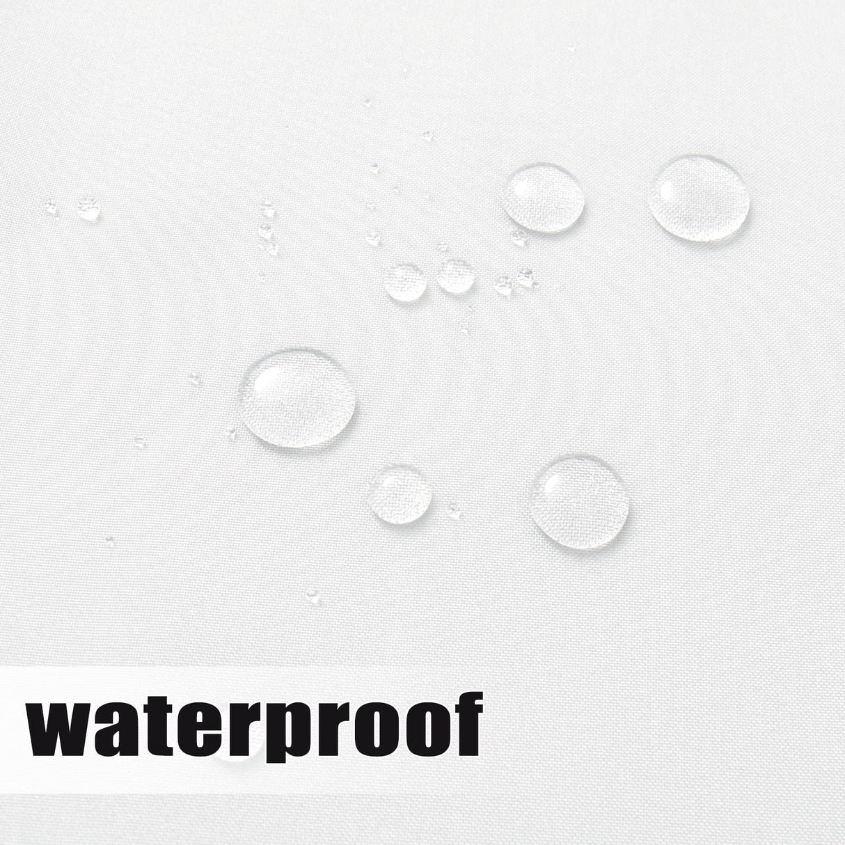 Easy-Going Outdoor Curtains Waterproof Windproof Weatherproof Curtain for Patio, Cabana, Porch, Pergola and Gazebo, Grommet Top and Tab Bottom Drape, 1 Panel, 54x84 inch, White Easy-Going