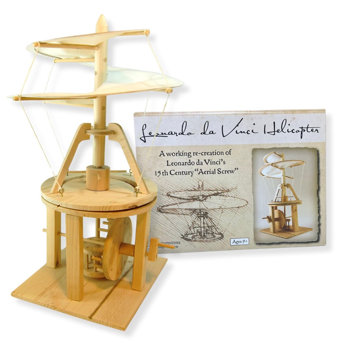 Pathfinders STEM Kit – Leonardo da Vinci Helicopter Model kit Science Kits for Kids Age 12-14 | stem Kits for Kids Age 12-14 Physics Toys | Engineering | Learning Resources Pathfinders