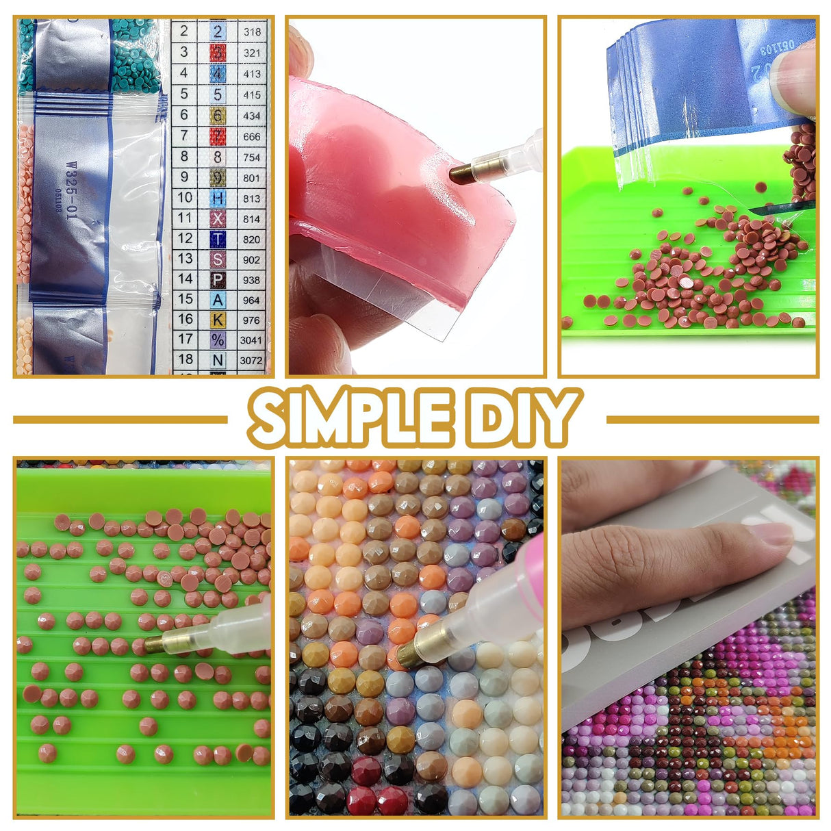 Bimkole 5D Diamond Art Kits for Adults Shell, Full Drill DIY Rhinestone Embroidery Set Paint with Diamonds Art Bottle on The Beach by Number Kits Cross Stitch Home Wall Craft Decoration 12x16 Inch Bimkole