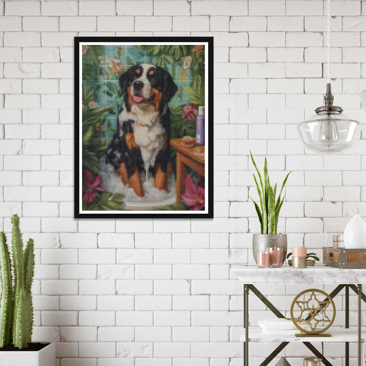 Wergund 5D DIY Diamond Art Dog, Diamond Art Kits for Adults Animal, Diamond Painting Full Drill Crystal Rhinestone Embroidery Cross Stitch Arts Craft Canvas Wall Decor Gift 12x16Inch/30x40cm-30 Wergund