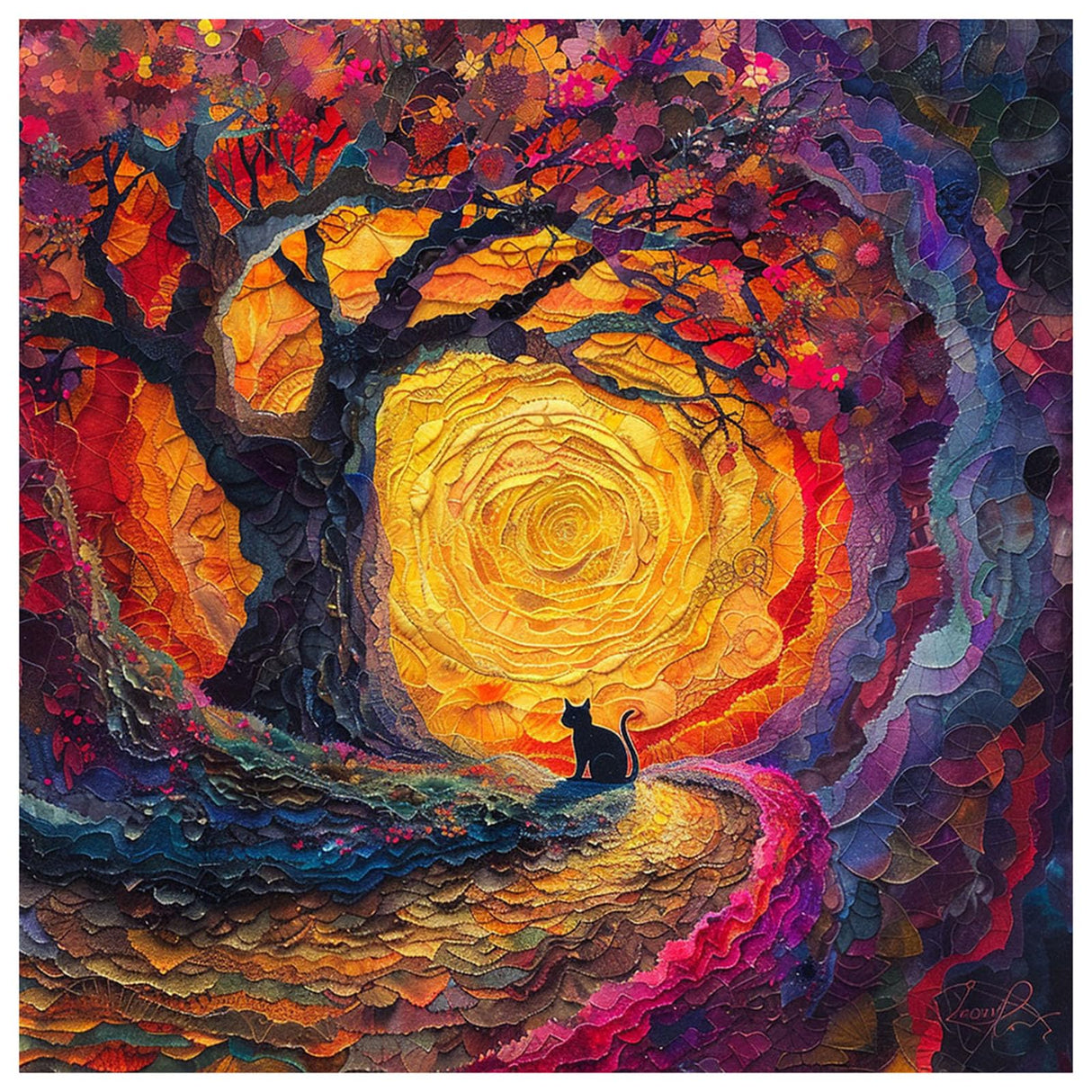 Sanjee Fantasy Diamond Painting Kits for Adults, 5D DIY Tree Diamond Art Kits for Beginners, Round Full Drill Diamond Dots Paintings Diamond Painting for Home Wall Decoration Gift, 12x12inch Sanjee