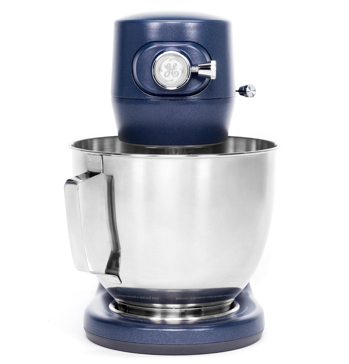 GE Tilt-Head Electric Stand Mixer | 7-Speed, 350-Watt Motor | Includes 5.3-Quart Bowl, Flat Beater, Dough Hook, Wire Whisk & Pouring Shield | Countertop Kitchen Essentials | Sapphire Blue GE